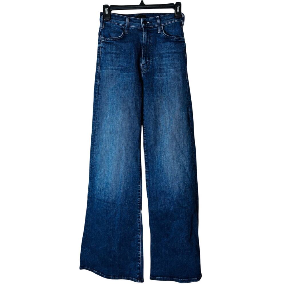 MOTHER The Hustler Roller Sneak High Rise Wide Leg Jeans Sz 25